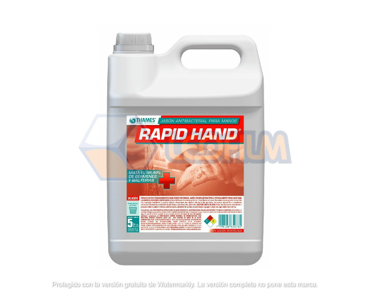 JABON LIQ.RAPID HAND BAG IN BOX LIQ. X 800ML(THM)