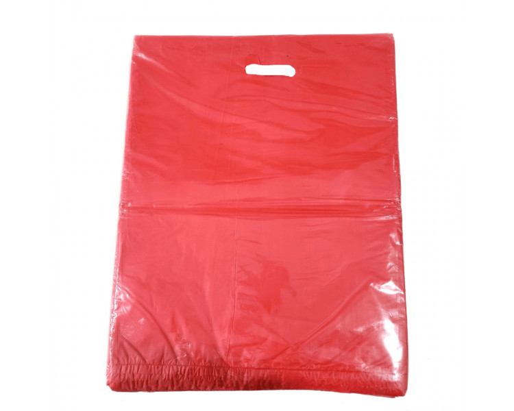 BOLSA TROQUEL AD ECO LISA 35X45 ROJA (X50)