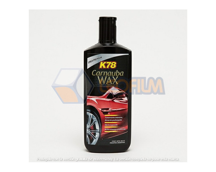 K78 CERA PREMIUM CARNUBA WAX 400CC.