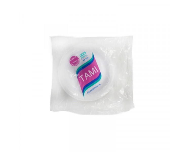 PLATO 18 BLANCO TAMI (X20) PLATO 18 BLANCO TAMI (X20)