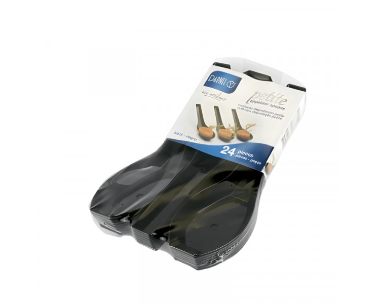 CUCHARA DEGUSTACION PETITE NEGRA DARNEL (X24U.)