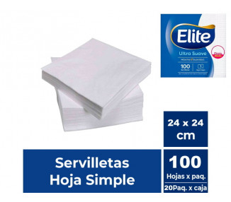 SERVILLETAS "ELITE" PRO 24X24 DH (X100) - 6534 [OFx20]