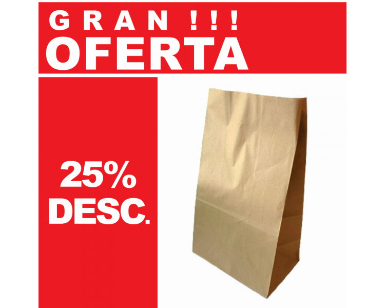 BOLSAS DELIVERY KRAFT CY 30X20X11 80 GRS.(X50)