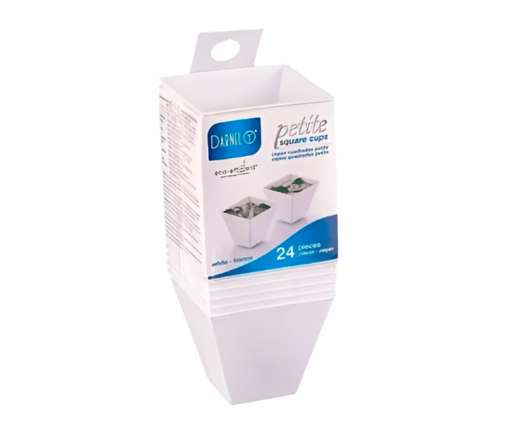 COPA CUADRADA PETITE BLANCA DARNEL (X24U.)