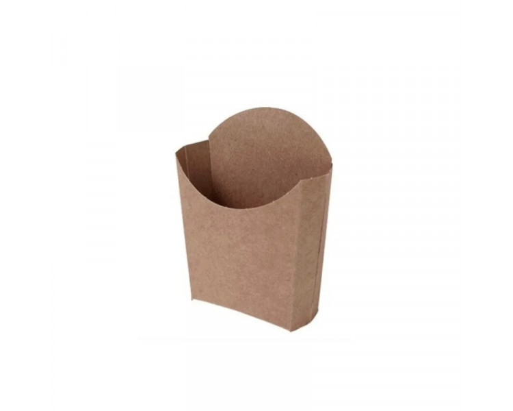 PORTA PAPAS FRITAS CARTULINA MEDIANO KRAFT (X1) PORTA PAPAS FRITAS CARTULINA MEDIANO KRAFT (X1)