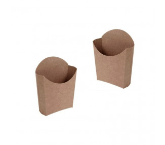 PORTA PAPAS FRITAS CARTULINA  MEDIANO KRAFT (X1)