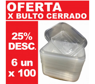 BANDEJA PP 103 BLANCA WORK (X100) - 12-PSB127 [OFx6]