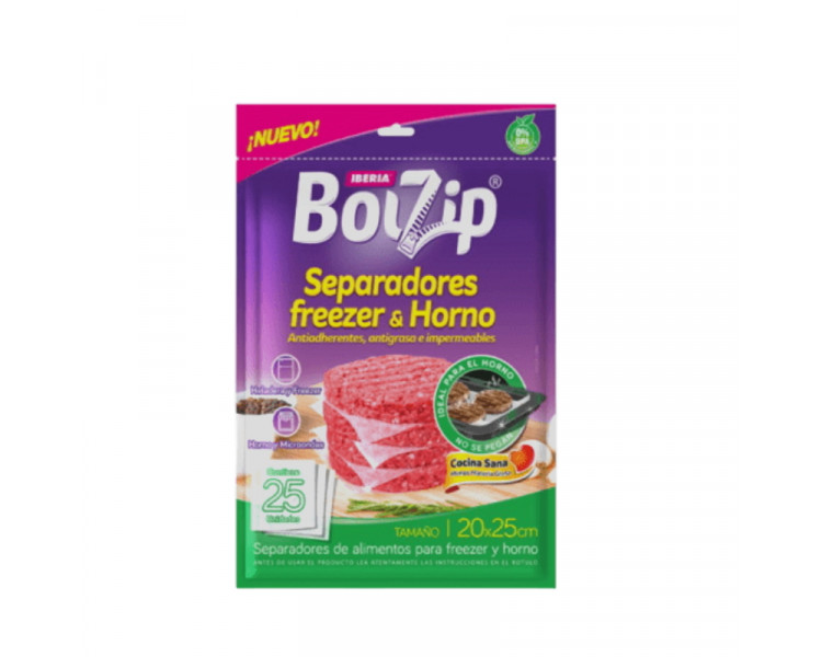 BOLZIP-BOLSAS SEPARAD.FREEZ&HORNO 20X25 (X25)-4626