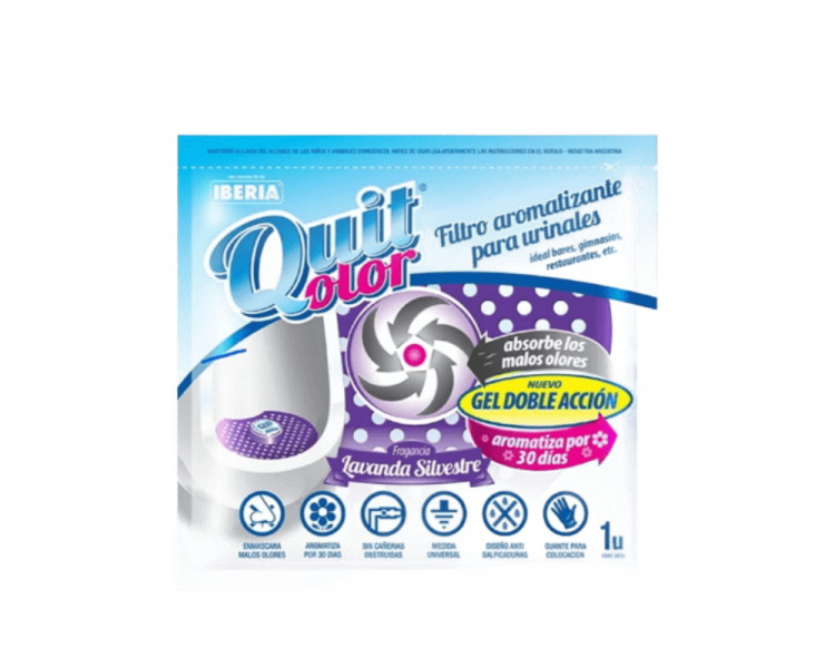 REJILLA QUITOLOR FILTRO P/URINALES LAVANDA XU-2579