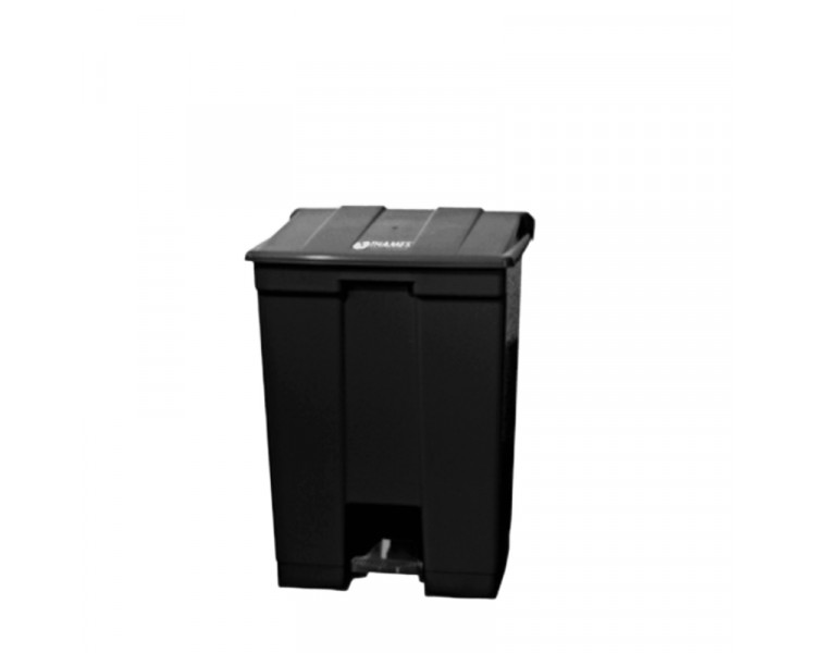 CESTO C/ PEDAL RECT.30LTS. NEGRO STEPPRO (THM)