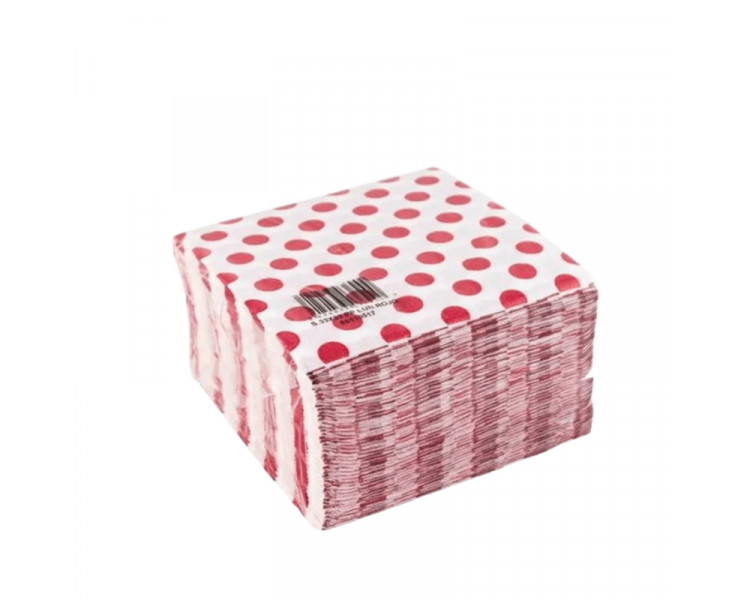 SERVILLETAS 33 X 33 FANTASIA A LUNARES (X 20)