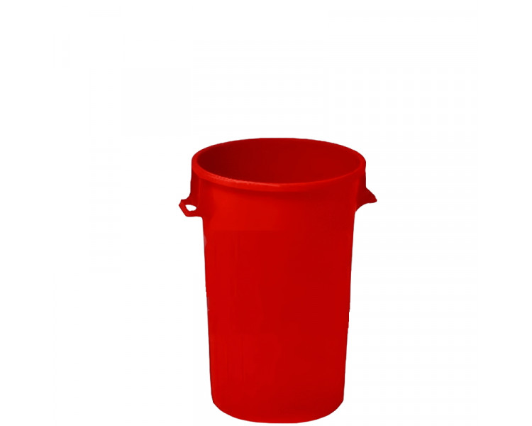 CESTO CILINDRICO 87 LTS. ROJO S/TAPA (THM) *