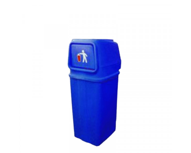 CESTO FRONTAL C/TAPA VAIVEN ROTOMOLDEADO 115LTS.