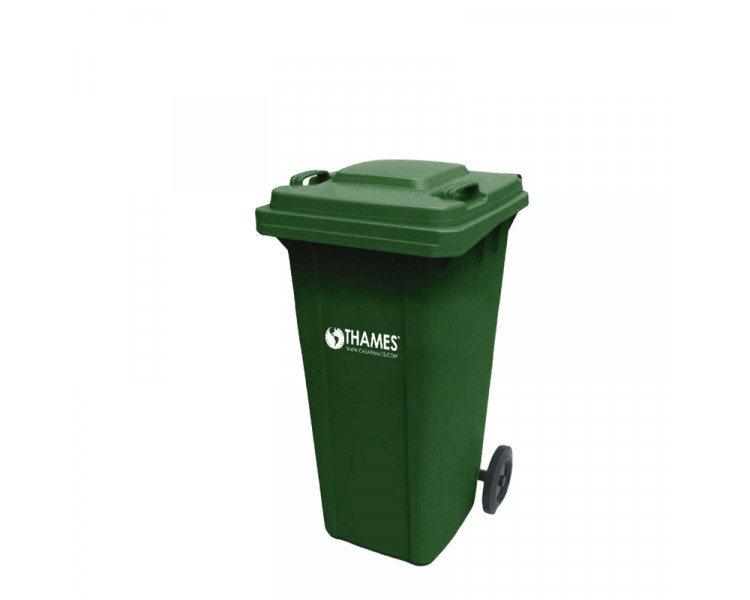 CONTENEDOR OSO 120LTS.C/TAPA VERDE - INYECTADO