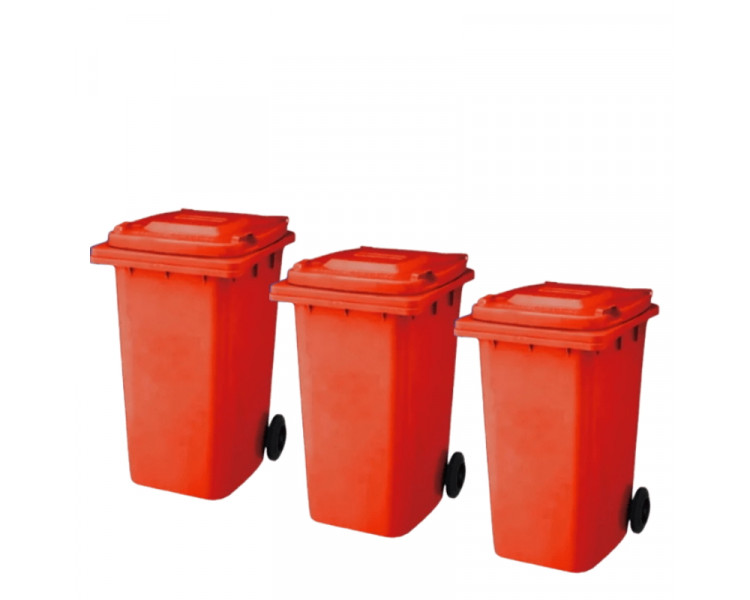 CONTENEDOR OSO 240 LTS.C/TAPA REF.INYECT.ROJO