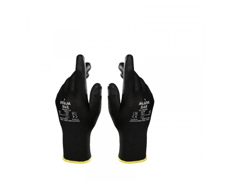 GUANTES MAPA ANTICORTE ULTRANE NEGROS 548 Nº 8
