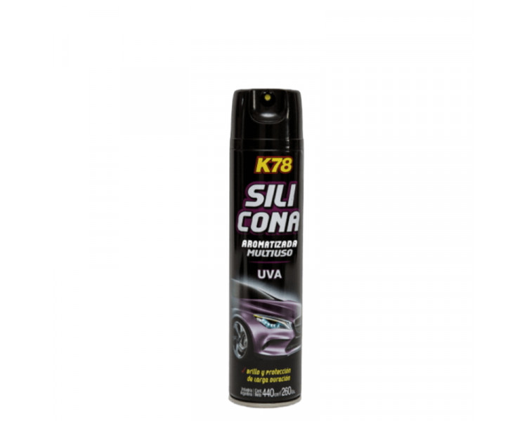 K78 SILICONA AROMATIZADA MULTIUSO AEROSOL UVA 440CC. - 576