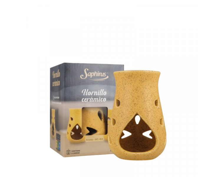 HORNILLO CERAMICA GRANDE SAPHIRUS BLANCO 12CM. - 1216