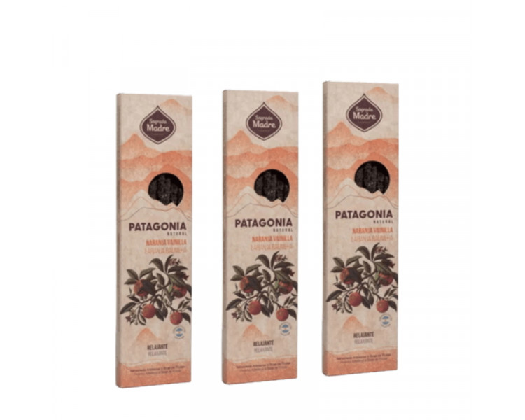 SAHUMERIO SAGRADA MADRE PATAGONIA NARANJA VAINILLA X6 - 1313