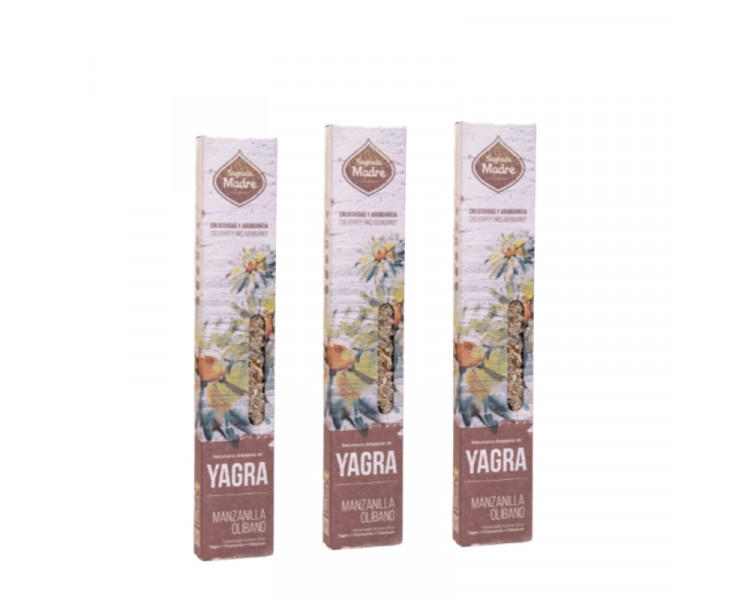 SAHUMERIO SAGRADA MADRE YAGRA MANZANILLA OLIBANO X6 - 1275