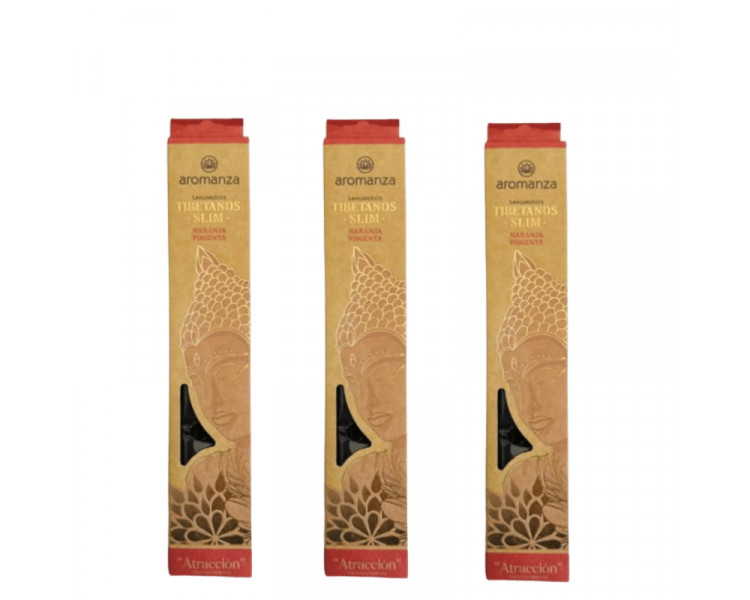 SAHUMERIO TIBETANO SLIM NARANJA PIMIENTA X10U. - 1315