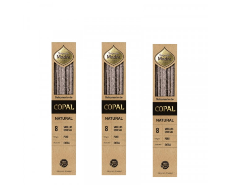 SAHUMERIOS SAGRADA MADRE COPAL NATURAL X8U. - 603