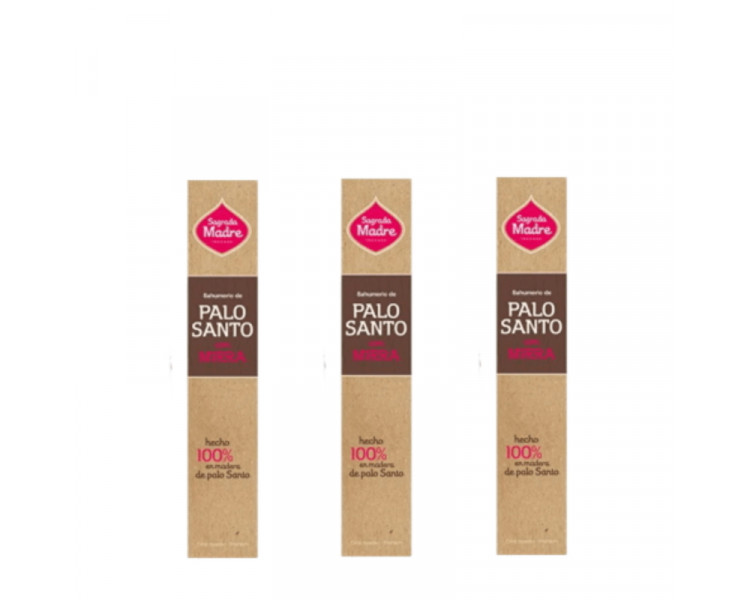 SAHUMERIOS SAGRADA MADRE ECO PALO SANTO C/MIRRA X8U - 604