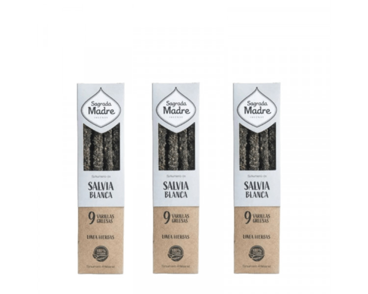 SAHUMERIOS SAGRADA MADRE SALVIA BLANCA X9U. - 1069