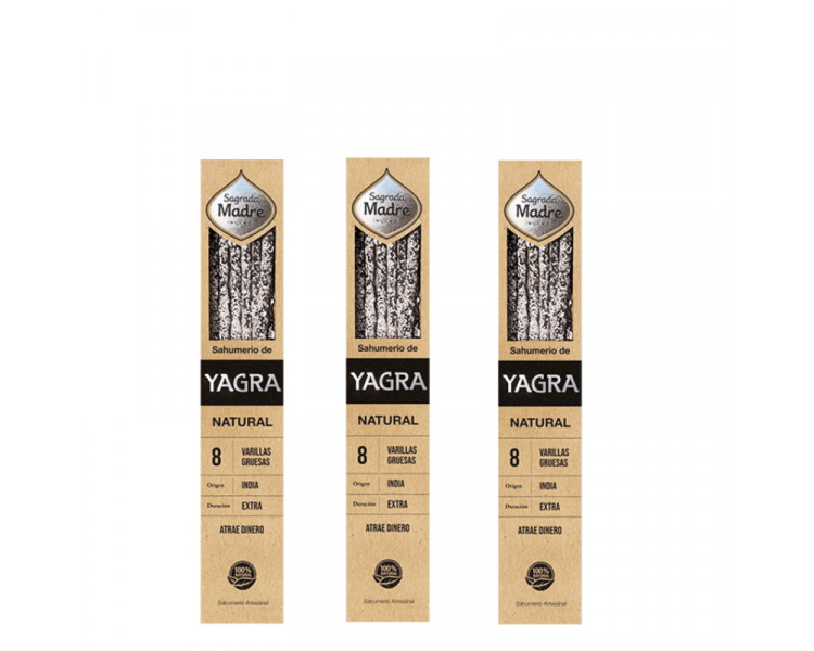 SAHUMERIOS SAGRADA MADRE YAGRA NATURAL X8U. - 603