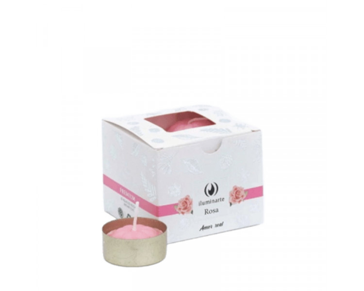 VELAS AROMATICAS CUBO ROSAS X12U. - 752