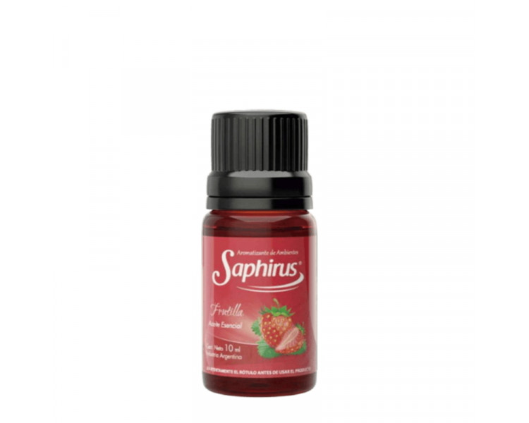 AROMATIZANTE ACEITE P/HORNILLO FRUTILLA SAPHIRUS 10ML. - 477