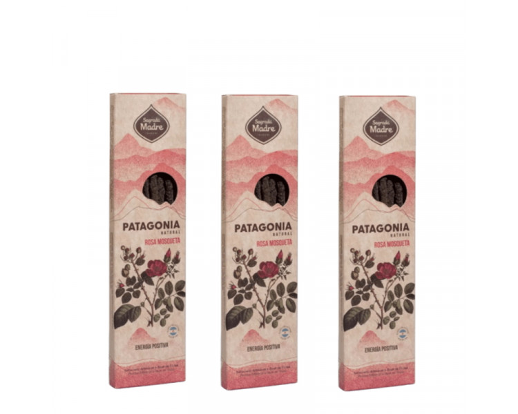 SAHUMERIO SAGRADA MADRE PATAGONIA ROSA MOSQUETA X6 - 1313