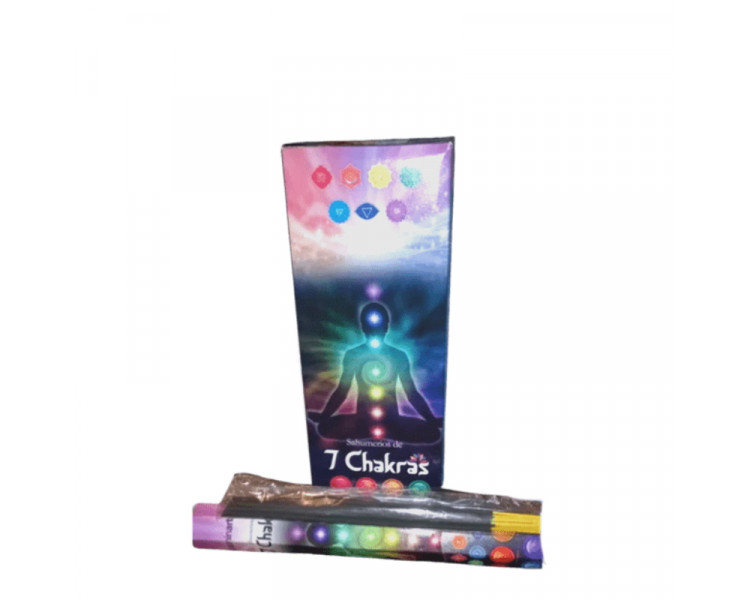 SAHUMERIO HEXAGONAL INDIA ILUMINARTE 7 CHAKRAS X15U. - 87