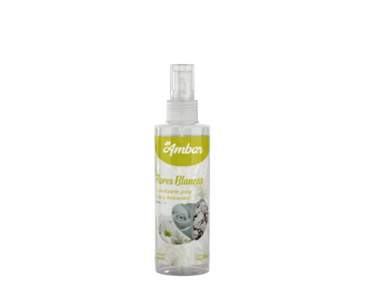 AROMATIZADOR TEXTIL FLORES BLANCAS AMBAR X 150 ML. - 1214