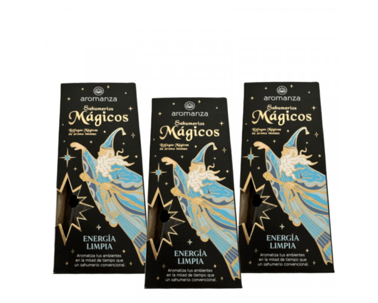 SAHUMERIOS MAGICOS AROMANZA ENERGIA LIMPIA X10 - 1296