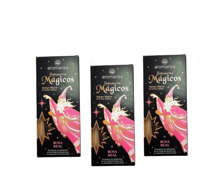 SAHUMERIOS MAGICOS AROMANZA ROSA REAL X10 - 1296