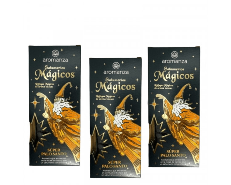SAHUMERIOS MAGICOS AROMANZA SUPER PALO SANTO X10 - 1296