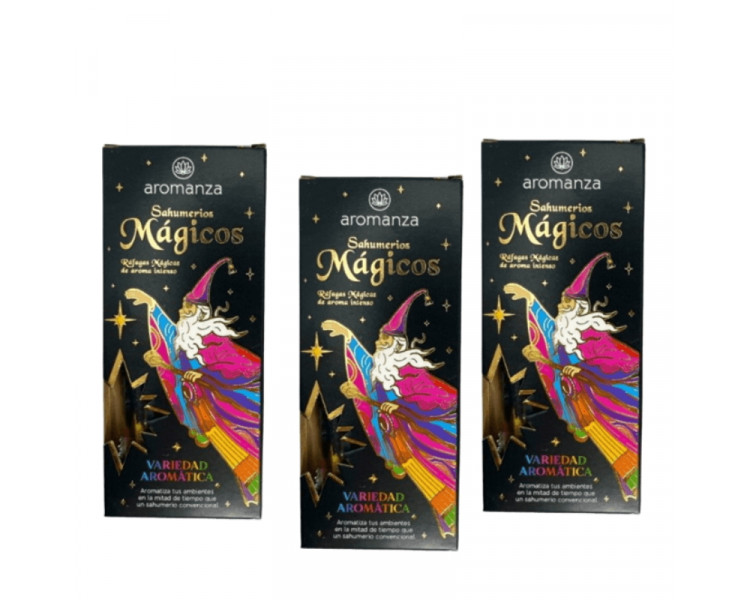 SAHUMERIOS MAGICOS AROMANZA VARIEDAD AROMATICA X10 - 1296