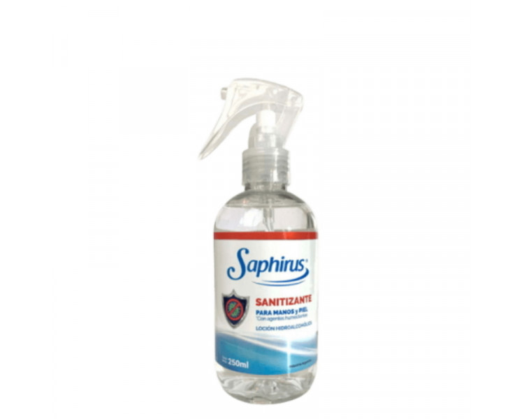 ALCOHOL SANITIZANTE SAPHIRUS EN SPRAY X 250ML. - 713