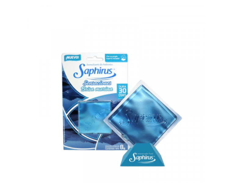 AROMATIZANTE SAPHIRUS SENSACIONES P/AMBIENTES BRISA MARINA 8GRS. - 492