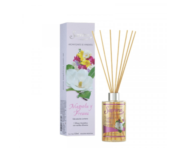 DIFUSORES AROMATICOS MAGNOLIAS Y FRESIAS SAPHIRUS X 125ML. - 376