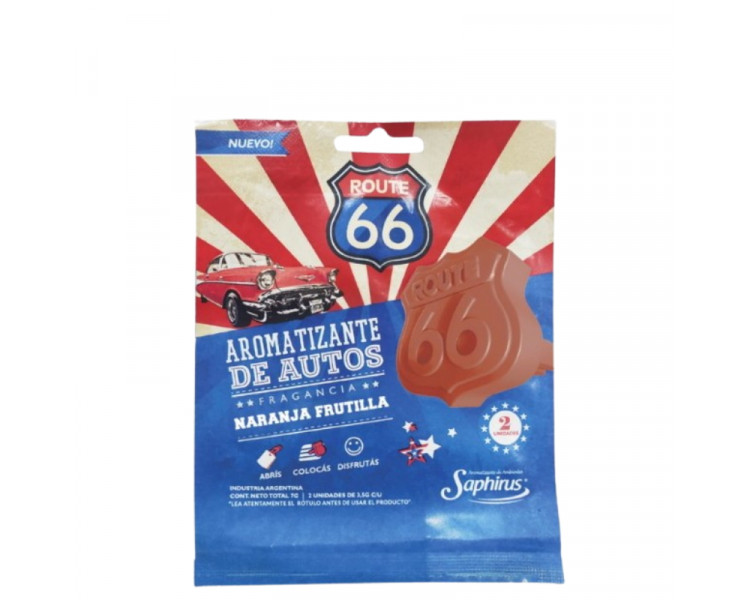 RUTA 66 SAPHIRUS NARANJA FRUTILLA X2U. - 486