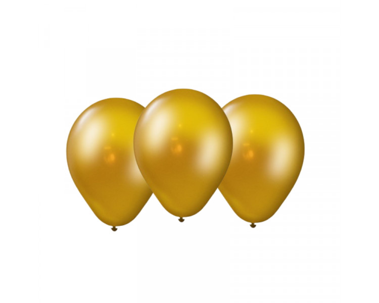 GLOBO BOMBUCHA PERLADO N°9 ORO (X25) - 025592-034