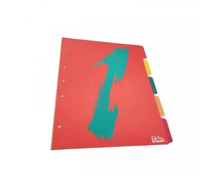 SEPARADOR RAB A4 COLOR 5 HOJAS (X1)-019573