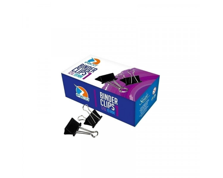 SUPER CLIP EZCO DE 19 MM COLOR N°1 (X12)-2380601