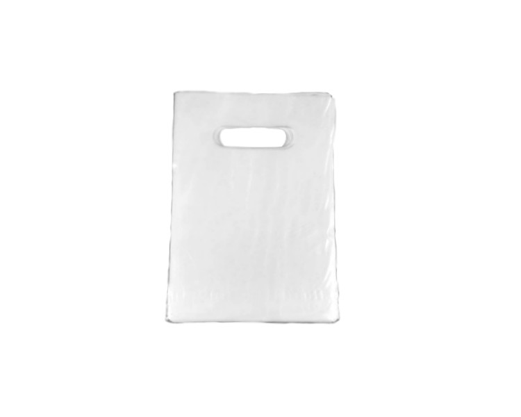 BOLSA TROQUEL AD ECO LISA 15X20 BLANCA (X50)