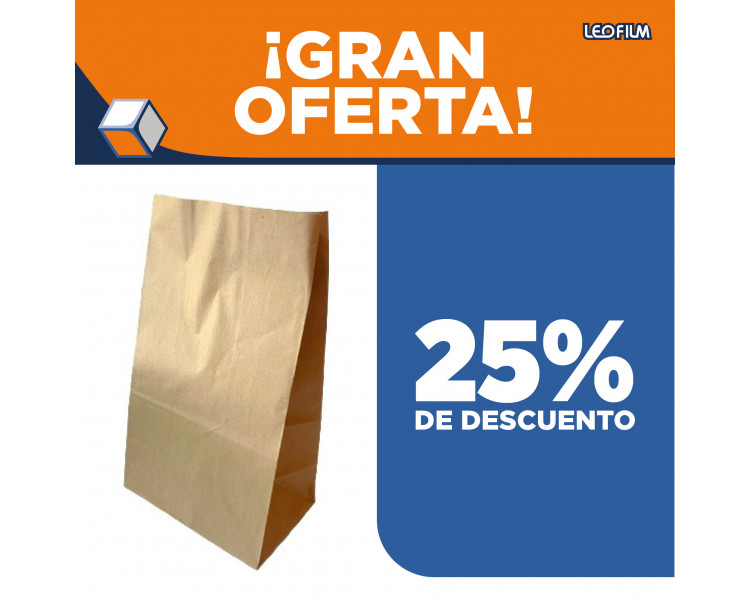 BOLSAS DELIVERY KRAFT CY 37X26X12 80 GRS.(X50)