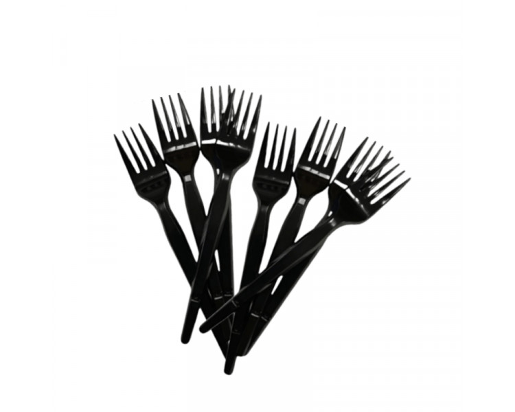 TENEDOR NEGRO 16CM ( MEDIUM DUTY ) X100