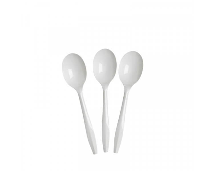 CUCHARA SOPERA BLANCA (X100) - ART.6004B