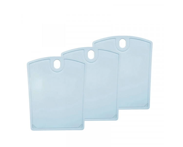 TABLA DE PICAR PP HOGAR 28,5X37,5  C/ASA CELESTE PASTEL ( X1)